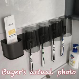 [0011] Toothbrush Rack Without Punching, Brushing Cup, … in Singapore - Image 1