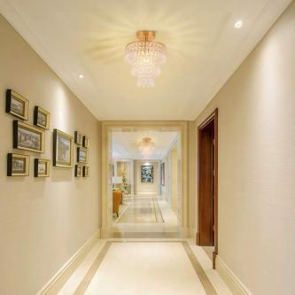 100% Brand New Modern Crystal Ceiling Lamp Gold Stainless … in Sembawang - Image 1