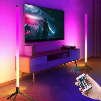 103CM RGB LED Floor Lamp Smart Remote Control Modern Corner … in Adelaide - Image 1