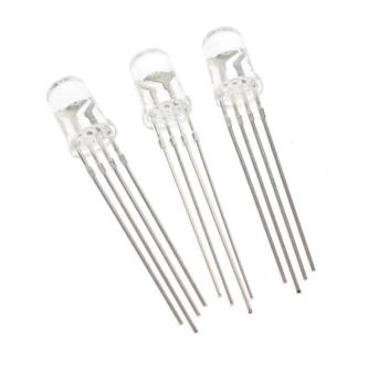 10pcs 5mm RGB LED Common Cathode Tri-Color Emitting Diodes … in Singapore - Image 1