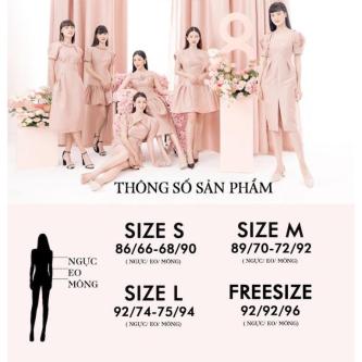 11889 RAP - White Puff Sleeve Round Neck Split Body Dress - … in Singapore - Image 1