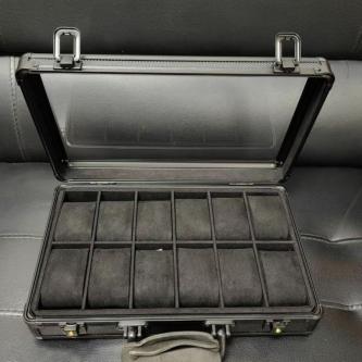 12-Bit Window Perspective Aluminum Box Watch Storage Light … in Singapore - Image 1