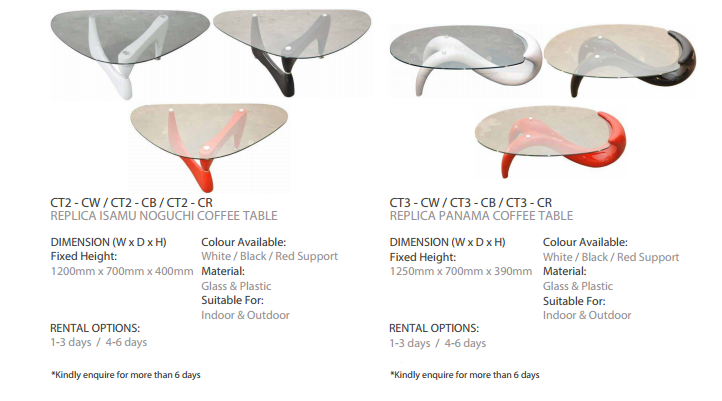 Event Furniture Rentals Coffee & Side Tables in Outram - Image 2