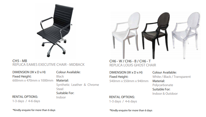 Premium Replica Designer Seats for Rent – Events & Exhibitions in Outram - Image 4