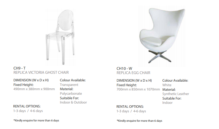 Premium Replica Designer Seats for Rent – Events & Exhibitions in Outram - Image 8
