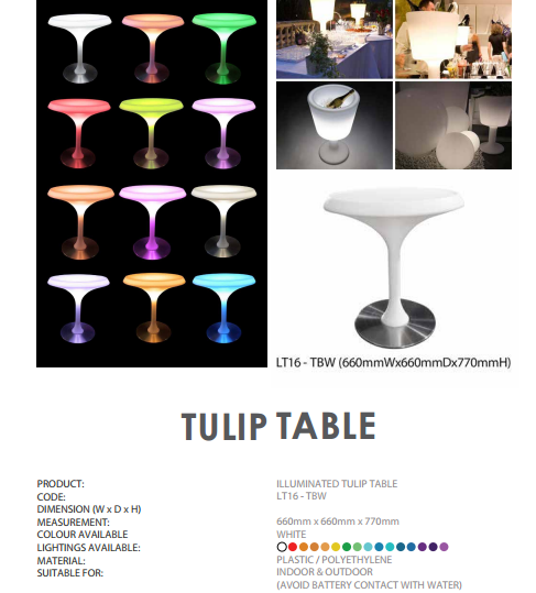 Light-Up Bar Counter, Table & Beverage Holder – Event Rentals in Outram - Image 4