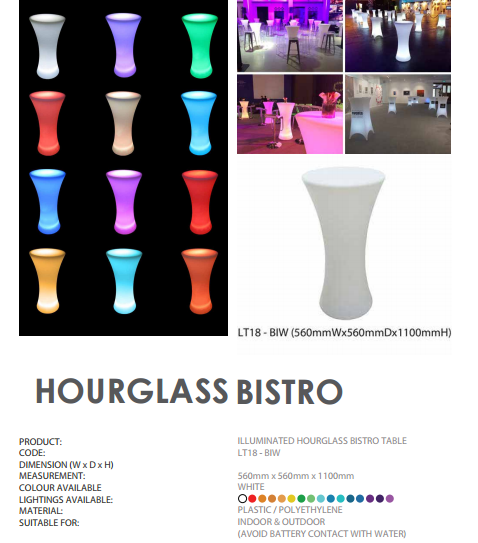 Light-Up Bar Counter, Table & Beverage Holder – Event Rentals in Outram - Image 5