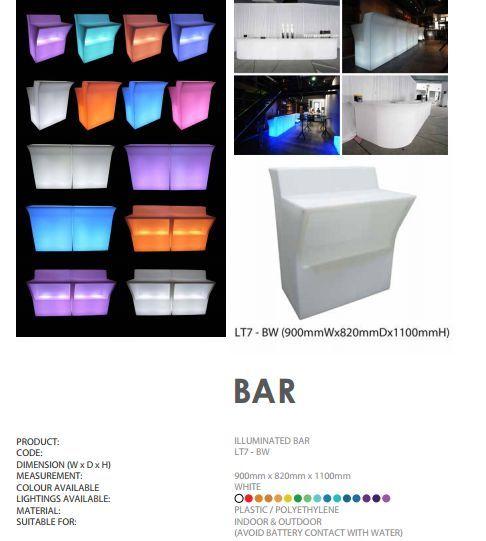 Light-Up Bar Counter, Table & Beverage Holder – Event Rentals in Outram - Image 8