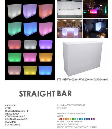 Light-Up Bar Counter, Table & Beverage Holder – Event Rentals in Outram - Image 9