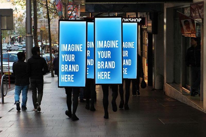 Portable LED Billboard Rental | Manpack Advertising Sign & Flag in Sembawang - Image 4