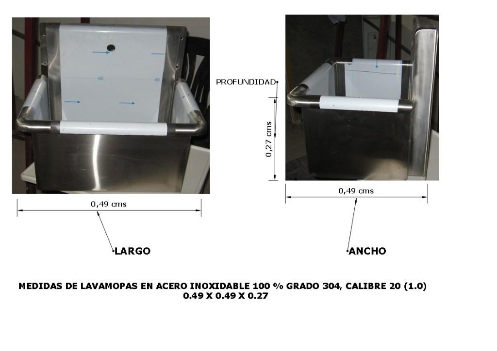 LAVAMOPAS EN ACERO INOXIDABLE, LAVAMANOS, en La Victoria - Imagen 1
