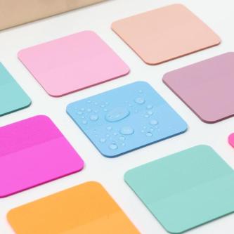 160 Sheets Square Fluorescent / Morandi Color Sticky Notes … in Singapore - Image 1