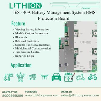 16S 40A BMS Module for E-Bikes, Solar Systems & Energy Storage in Noida - Image 1