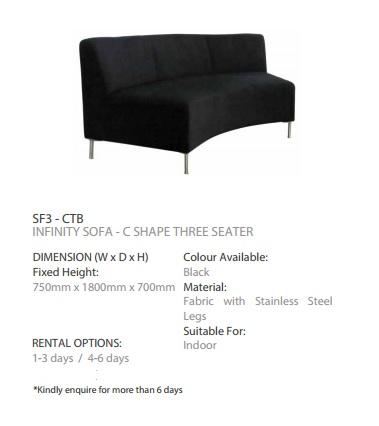 Modern Sofa Set Rental for Exhibitions and Events in Outram - Image 9