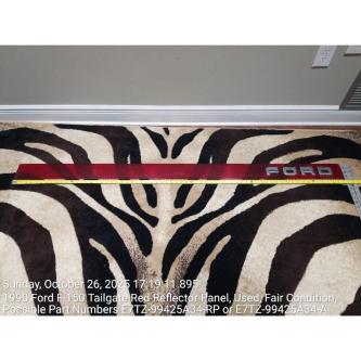 1990 Ford F-150 Tailgate Red Reflector Panel, Used in Gulfport - Image 9