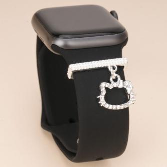 1Pc Rhinestone Cat Rhinestone Watch Band Charm for Apple … in Singapore - Image 1