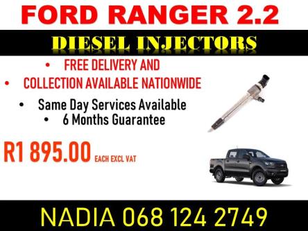 2.2 FORD RANFER DIESEL INJECTORS FOR SALE OR TO RECON in Brits - Image 1