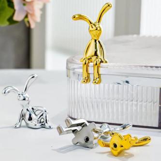 2/5Pcs Rabbit Decoration Art Decoration Electroplating … in Singapore - Image 1