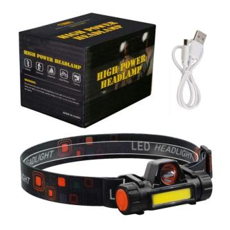 2 In 1 Built In Rechargeable Magnetic LED Headlamp/Headlight … in Taman Johor Jaya - Image 1