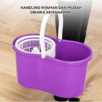 2 in 1 Practical Automatic Spin Mop Bucket Rinse Squeeze … in Taman Johor Jaya - Image 1