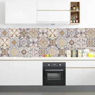 20Pcs DIY Wall Tile Sticker Retro Frosted Waterproof … in Pasir Gudang - Image 1
