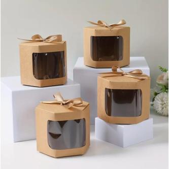 24pcs/Hexagonal Gift Box with Transparent Display … in North-Eastern Islands - Image 1