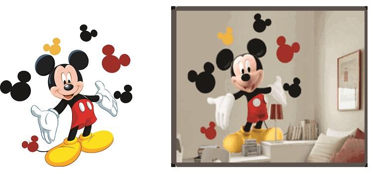 CENEFAS MICKEY MOUSE -STICKER- VINILOS DECORATIVOS -DECORVINIL en Lima - Imagen 12