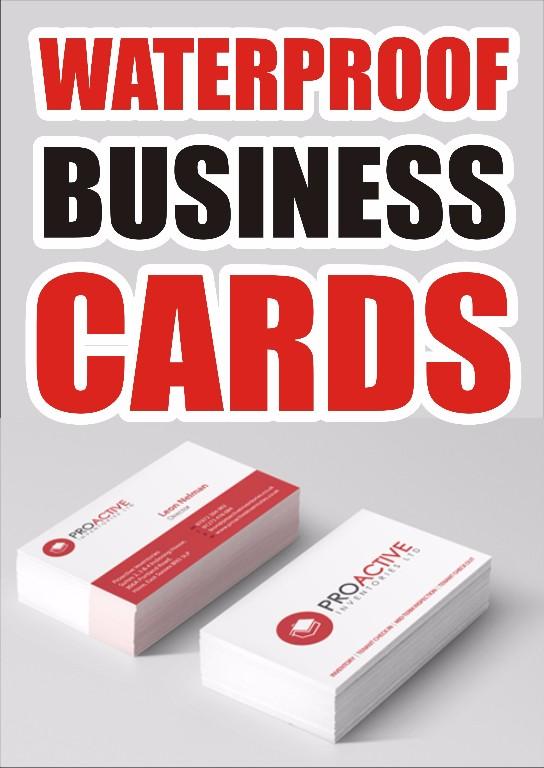 WATERPROOF BUSINESS CARD in Dome - Image 1
