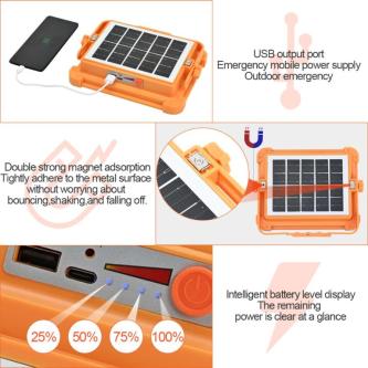 288 LED Solar Charge Outdoor Light USB Rechargeable … in Singapore - Image 1