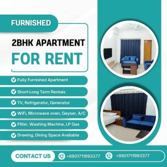 2BHK Serviced Apartment for Rent – Bashundhara R/A in Dhaka - Image 1