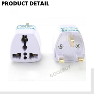 3-Pin Universal Adapter Plug Head UK 3 Pin Plug Socket … in Singapore - Image 1