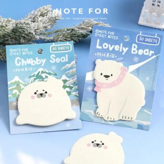 30 Pcs Cute Sticky Notes Kawaii Fun Animal Sticky Notes … in Singapore - Image 1