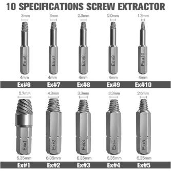 33 Pcs Screw Extractor Damaged Screw Extractor Kit & … in George Town - Image 1