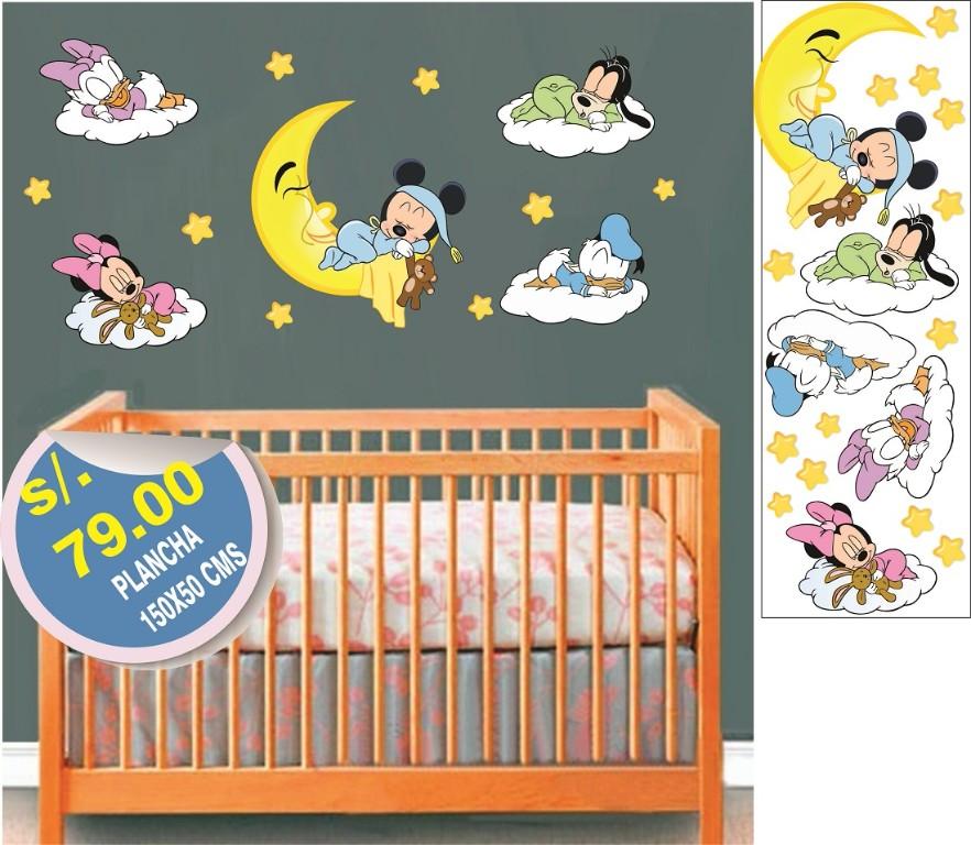 CENEFAS MICKEY MOUSE -STICKER- VINILOS DECORATIVOS -DECORVINIL en Lima - Imagen 1