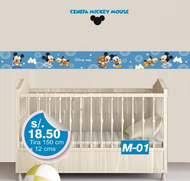 CENEFAS MICKEY MOUSE -STICKER- VINILOS DECORATIVOS -DECORVINIL en Lima - Imagen 20