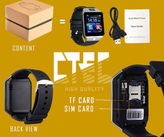 Smart Watch Phone With Camera SIM Card And SD Card Slot in Port Harcourt - Image 3