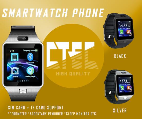 Smart Watch Phone With Camera SIM Card And SD Card Slot in Port Harcourt - Image 1