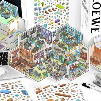 3D Decorative Landscape Sticker Korea InFeel.Me Various … in Singapore - Image 1