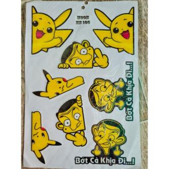3D EMBOSSED LOGO STICKERS FOR CAR AND MOTORCYCLE DECORATION in Singapore - Image 1