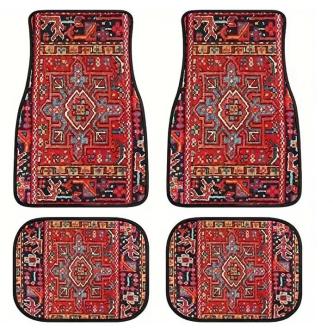 4 Pcs Car Floor Carpets Persian Style Set Front and Rear … in Perth - Image 1