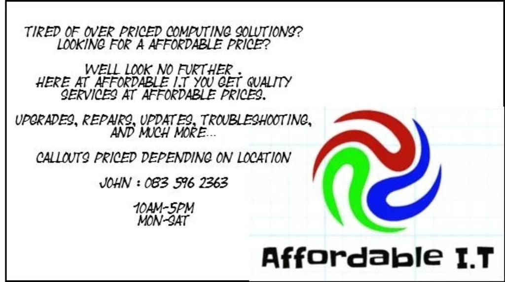 Affordable I. T. PC misbehaving Let us help you in Randburg - Image 1