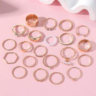 45pcs Surprise Ring Box Set Fashion Stackable Knuckle Rings … in Singapore - Image 1