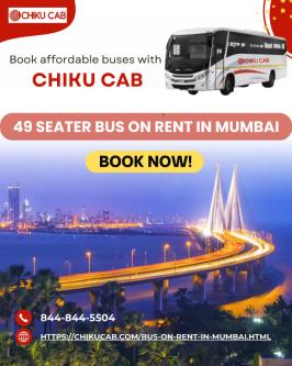 49 Seater Bus on Rent in Mumbai – Convenient Buses on Rent in Mumbai - Image 1