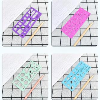 4PCS/SET Children's Multifunctional Drawing Ruler Template … in Singapore - Image 1
