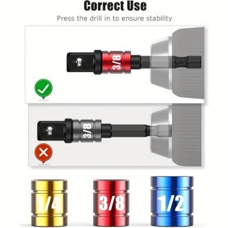 4pcs/Set, Impact Grade Power Hand Tools, Driver Sockets Adapter in Niagara Falls - Image 3
