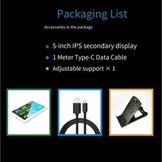 5-inch computer case secondary screen USB computer data … in Woodlands - Image 1