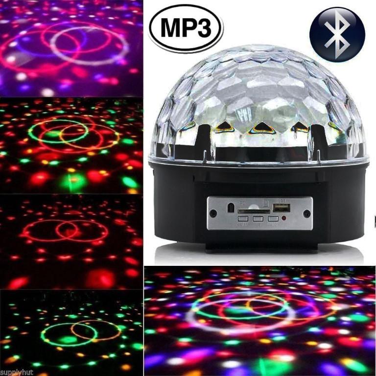 BOLA DE DISCO LED RITMICA USB, APOLLETA LED, FOCO MP3 1008 3- en Santiago de Chile - Imagen 3