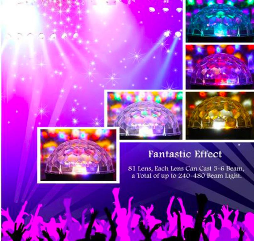 BOLA DE DISCO LED RITMICA USB, APOLLETA LED, FOCO MP3 1008 3- en Santiago de Chile - Imagen 4