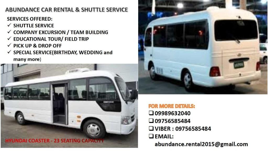 CAR RENTAL! BOOK NOW! in Bacoor - Image 1
