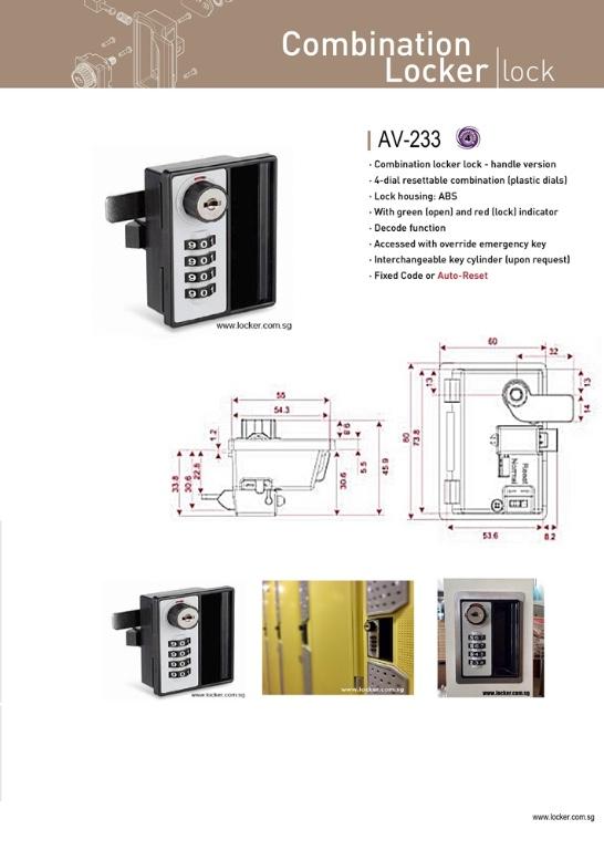 4 Digit Keyless Lock for Lockers - upgrade your lockers in Toa Payoh - Image 3